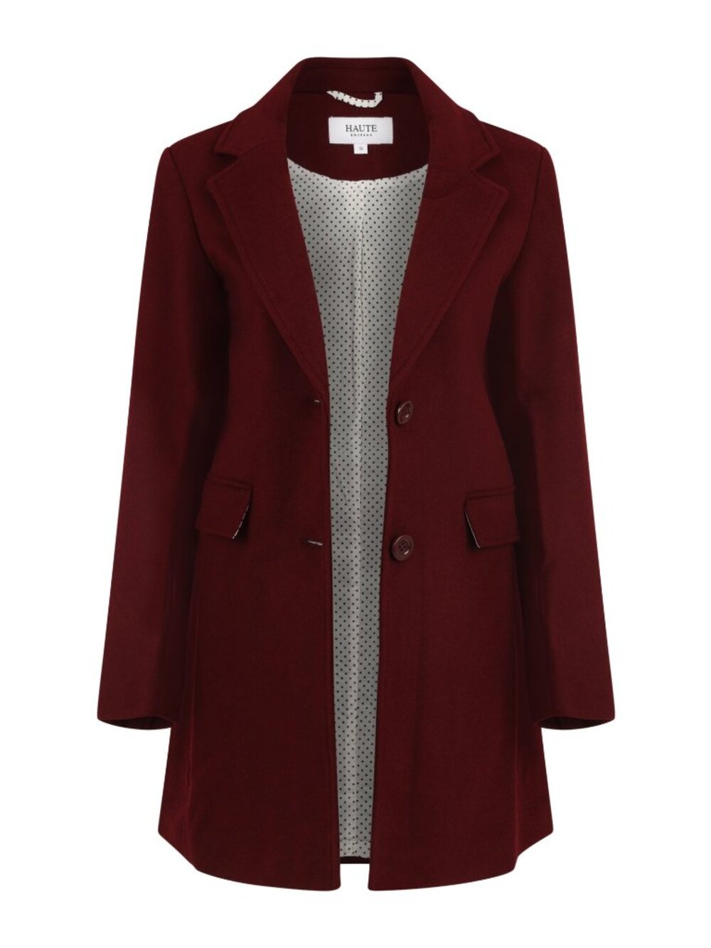 Haute Edition Women's Single Breasted Wool Blend Peacoat Winter Jacket Coat XL